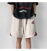 Korean fake two-piece sports basketball shorts men summer American fashion brand high street versatile couple retro sweatpants