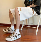 summer running baggy y2k shorts for men casual gym sport short pants threaded solid drawstring basketball bermuda masculina unique shorts style 3549