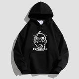 urban unisex flame hoodie, unisex styling piece, oversized streetwear hoodie for men, urban techwear fashion