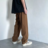 4 colors drawstring corduroy pants men fashion cotton casual pants men streetwear hip hop loose straight pants mens trousers urban fashion pants