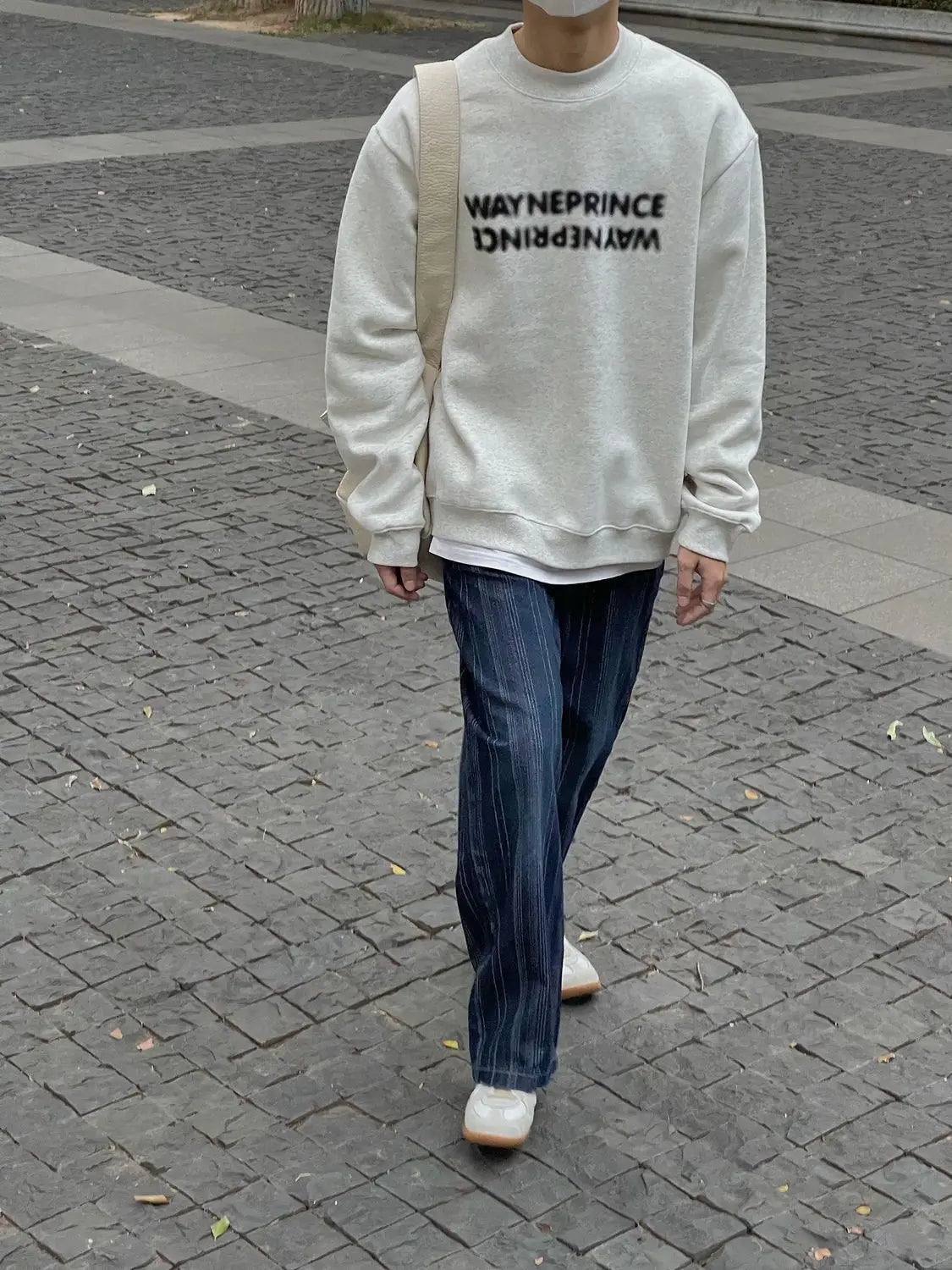 Korean Street Half Turtleneck Sweatshirt Men Autumn Winter New Bottoming Shirt