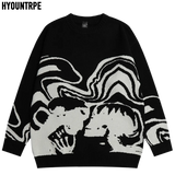 urban flame hoodie with photo-ready knit construction, bold Y2K look for men’s outerwear, men’s streetwear clothing piece for