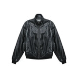 leather varsity jacket, cold weather layer, hip hop