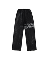 new arrival ssaint louis dirty old graffiti printed drawstring sanitary pants casual sport pants clean everyday pants