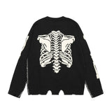 leather varsity streetwear knit with bold stitching, fall/winter pullover for urban outfits, men’s streetwear clothing piece 