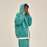 Harajuku aesthetic drop featuring oversized zip up hoodies kanye autumn and winter double zippered men cardigan hoody streetwear hooded casual female sweatshirt