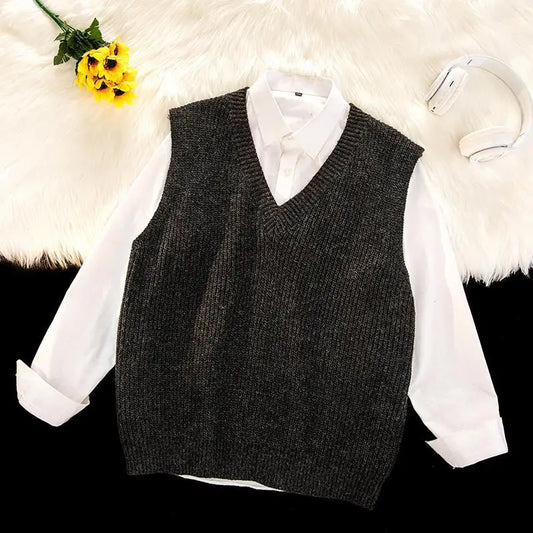 bold fire sweater, layered fit piece, aesthetic soft knit grunge sweater for cozy streetwear