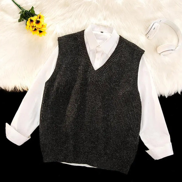 bold fire sweater, layered fit piece, aesthetic soft knit grunge sweater for cozy streetwear