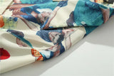 Cuba Collar Men's Shirt Short Sleeve Summer Soft and Cool Material Hawaiian Shirts Man