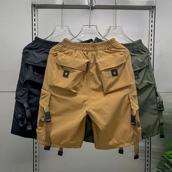 mens shorts loose large size multi pocket overalls summer cotton comfortable cargo pants outdoor casual sports beach pants utility cargo pants