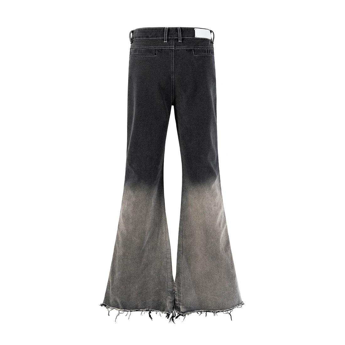 black gray gradient slim jeans floor mop flared pants high street new trendy fashionable hip hop washed vintage mens jean pants unique jeans style 900