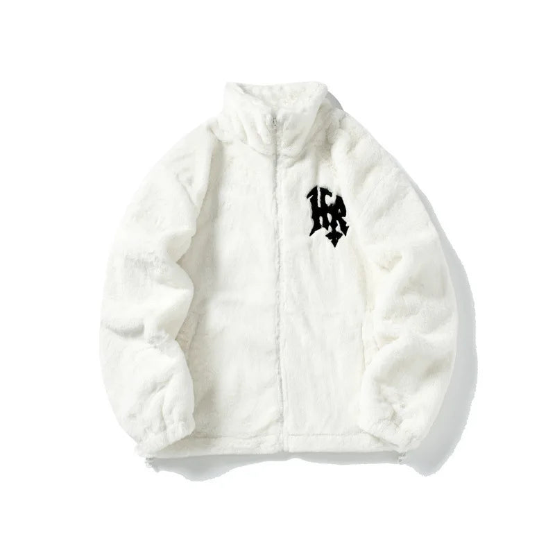 style fashion urban premium material fit high streetwear print hip-hop-fleece-winter-jacket-streetwear-faux-fur-thick-warm-varsity-fuzzy-fluffy-coat-2023-harajuku-fashion-jackets-parkas everyday wear graphic oversized - 9362eb image design style quality essential hip hop casual unisex streetwear design ID b3875