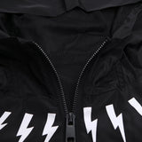 New luxury Men 2023 Classic Neil Thunderbolt Zipper Windbreak Windproof Parka Jackets With Hoody Outdoor Wear Thin #426