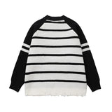 hip hop knitted pullover, bold design pullover, cozy fashion fit, stylish street outfit, modern aesthetic appeal