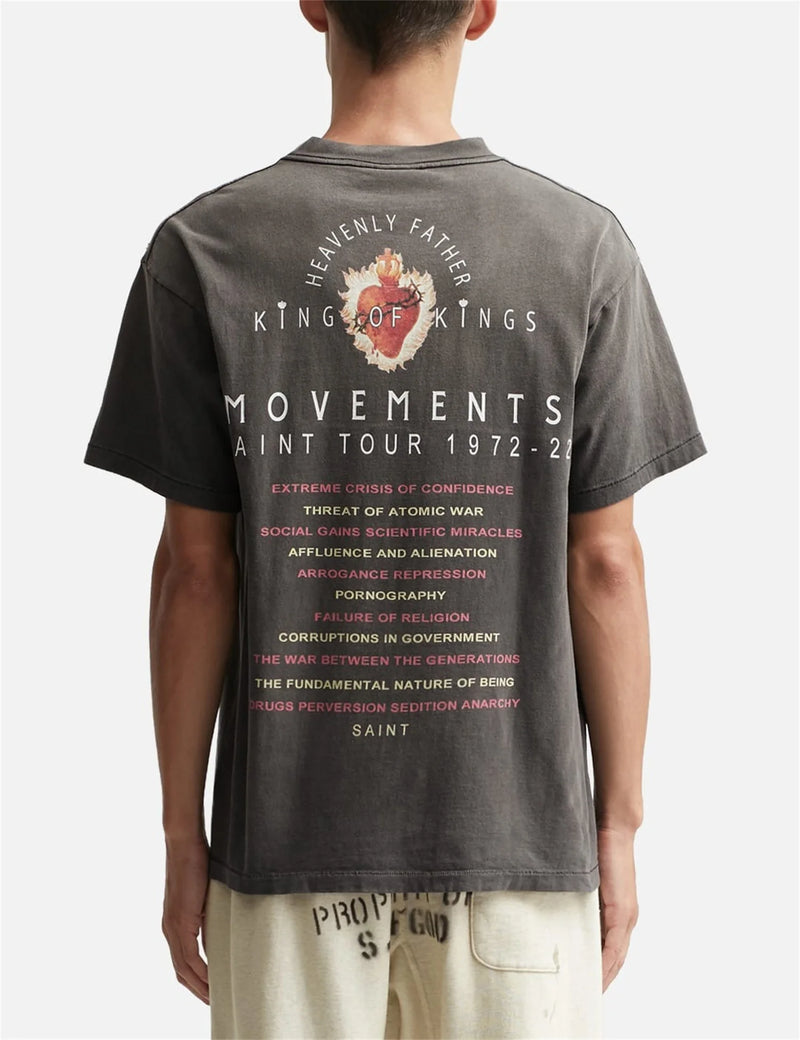 Summer Retro VINTAGE Eye Pattern Printed High-Street Wear Casual Loose Quality T-Shirt Tops For Men