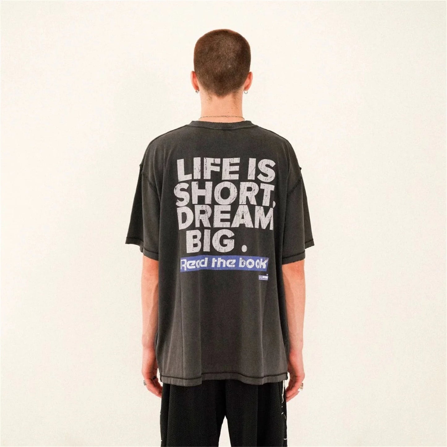 Darkwear t-shirt with reaper outline and bold typeface