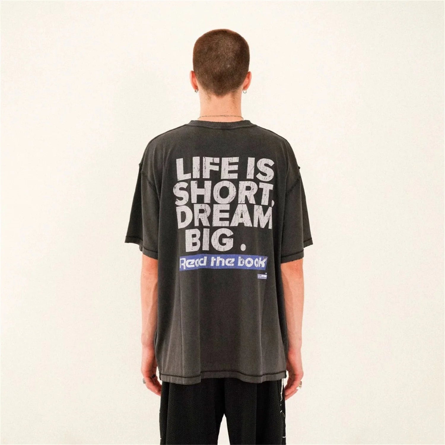 Darkwear t-shirt with reaper outline and bold typeface