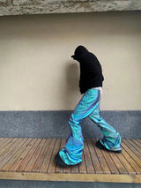 men fashion jeans baggy denim pants luxury designer loose flared jeans y2k male jeans trousers unique jeans style 9