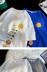 Trapwear Aesthetic piece – Waffle Short Sleeved T Shirt Mens Summer Trendy Casual Loose