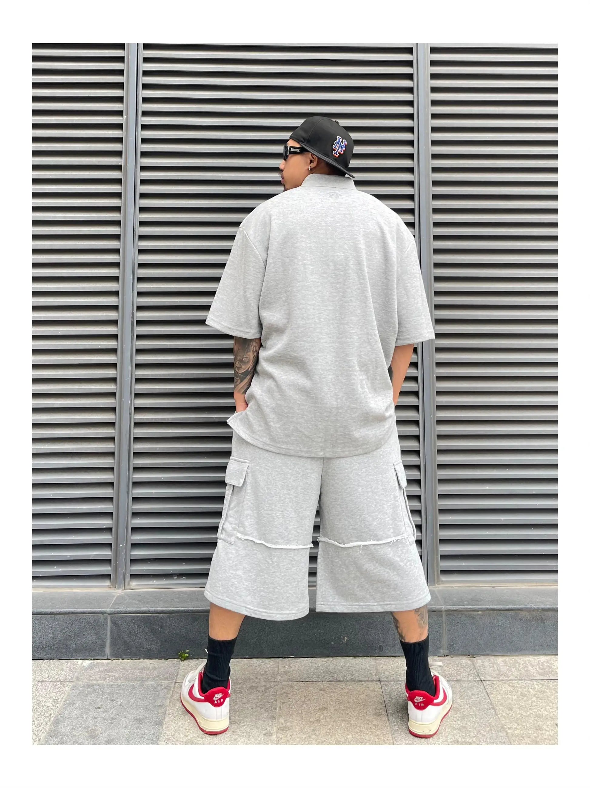 men casual sweatpant elastic waist streetwear track drawstring capris pants new fashion loose trousers hip hop baggy joggers unique joggers style 3464