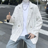 Small Fragrance Suit Mens Jacket Lazy Wind Ruffian Handsome Korean Ver
