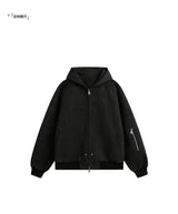 checkered varsity bomber, high-street look, men's streetwear fashion, trendy oversized fit, urban techwear design, modern hip