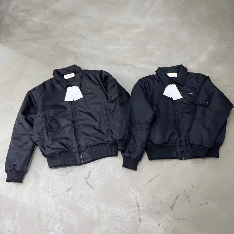 new luxury 2023 men black alyx 1017 9sm bomber pu leather varsity coats jackets down cotton warm winter thicken a521 nan stre - variant style 0ca08a for streetwear fashion