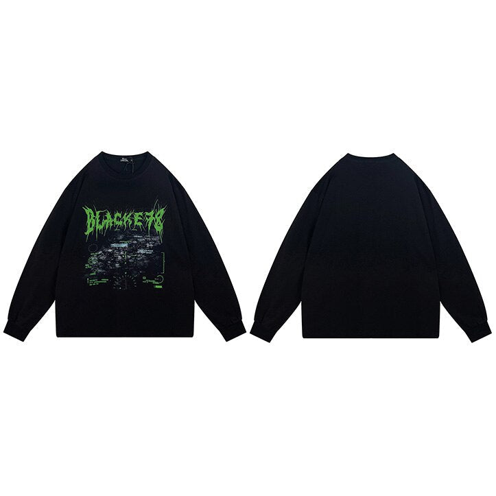 "Top Speed" Unisex Men Women Streetwear Graphic Sweatshirt Daulet Apparel