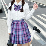 Japanese Korean Student Short Sleeve Sexy Jk Uniform Set High School Clothes Pleated Skirt Girl Seifuku Dress Cosplay Schoolgirl