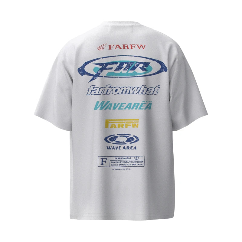 Vaporwave Vintage t-shirt – Summer Vtg New Heavyweight High Street Printed Racing T Shir