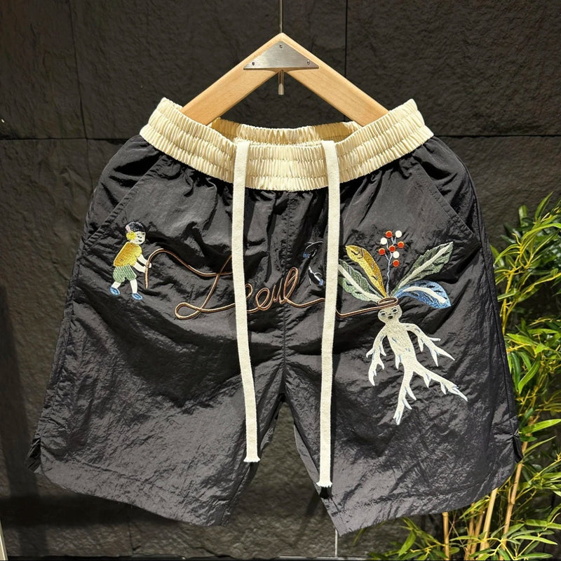 Men Basic shorts High quality fashion trend casual shorts basketball training Quick dry breathable Men shorts Beach Casual Short