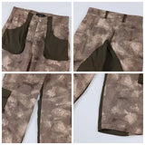 vintage camouflage denim jean street wear functioncan patches casual jeans pants mens baggy straight leg camou jeans overalls unique jeans style 2995