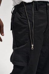 fashion zipper open waist pants with side pockets cargo pants trousers streetwear hip hop military casual pants joggers men unique joggers style 980