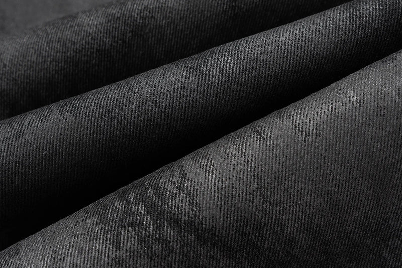 high street hand brushed glue sparkling baggy flare jeans for men y2k pantalones hombre leather pants oversized denim trousers unique jeans style 5969