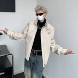 techwear zip bomber, urban street style, mens fashion