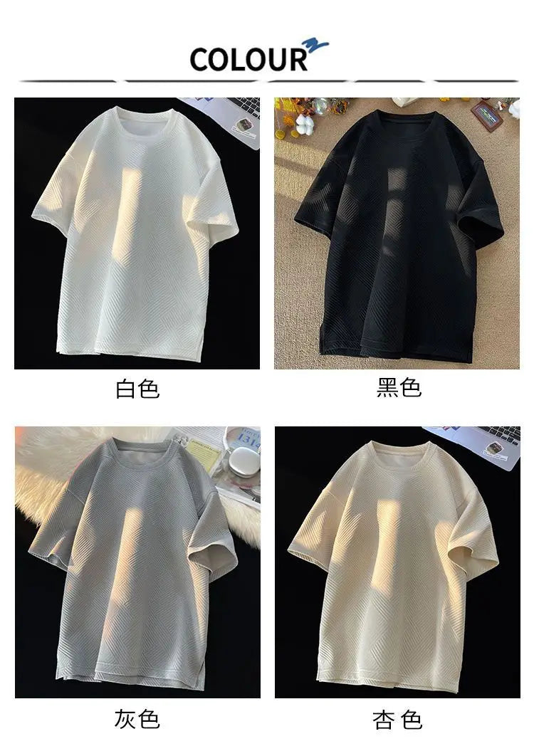 Sadcore Vintage anime – 2023 Summer Men T Shirt Short Sleeve Loose Fashion New Desig