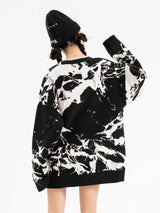 y2k knitted sweater, photo-ready sweater, cozy fashion fit, stylish street outfit, modern aesthetic appeal