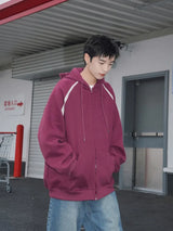 Heavy Weight American Hoodie Mens Spring Autumn 2024 Color Blocking Lo