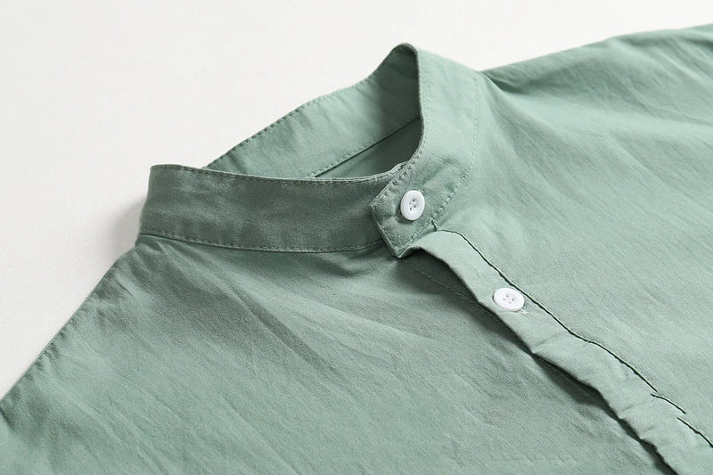 Summer Cotton-Linen Shirt Hotselling Casual Solid Shirt For Men