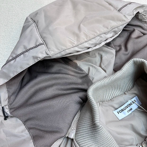 Brand New 2023 Mens Ninja Functional Dual Zipper Parkas Windproof Hooded Jacket Puffers Pockets Outdoor Work Coats Thicken #633