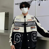 Leather Panel Streetwear Jacket Daily Fit Staple