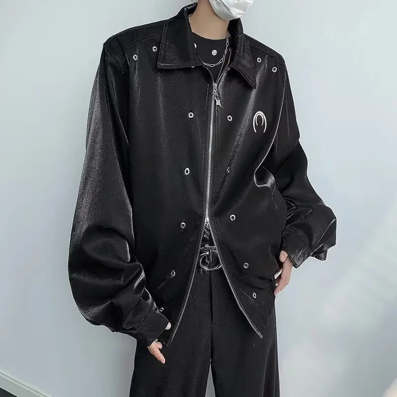 minimalist streetwear jacket, bold fashion piece, aesthetic