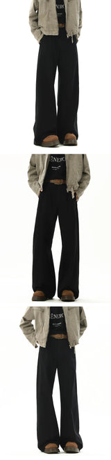american style vintage wide leg cargo pants mens baggy fashion high street overalls coffee streetwear male mopping trousers unique cargo style 1104