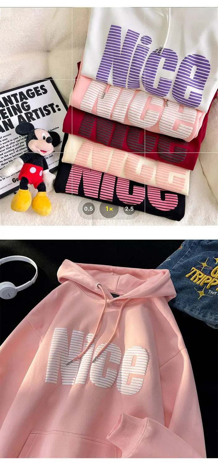 American Spring And Autumn Trendy Men And Women Hip Hop Retro Letter P