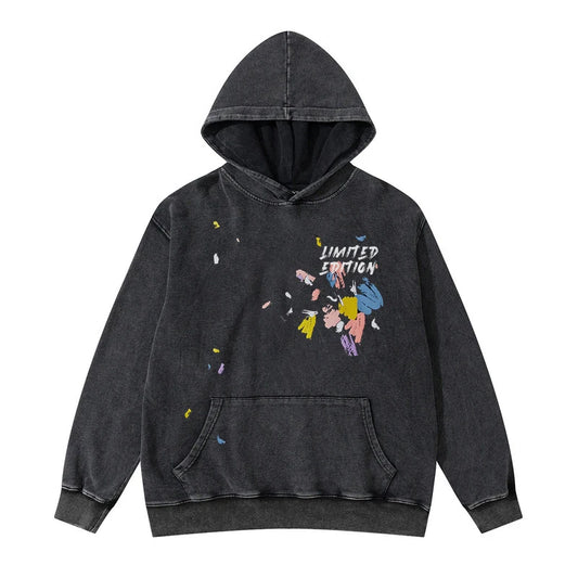 vaporwave oversized shirt featuring rainbowtouches washed hoodie vintage men high street printing fashion hip hop unisex hoodies loose casual mens clothing