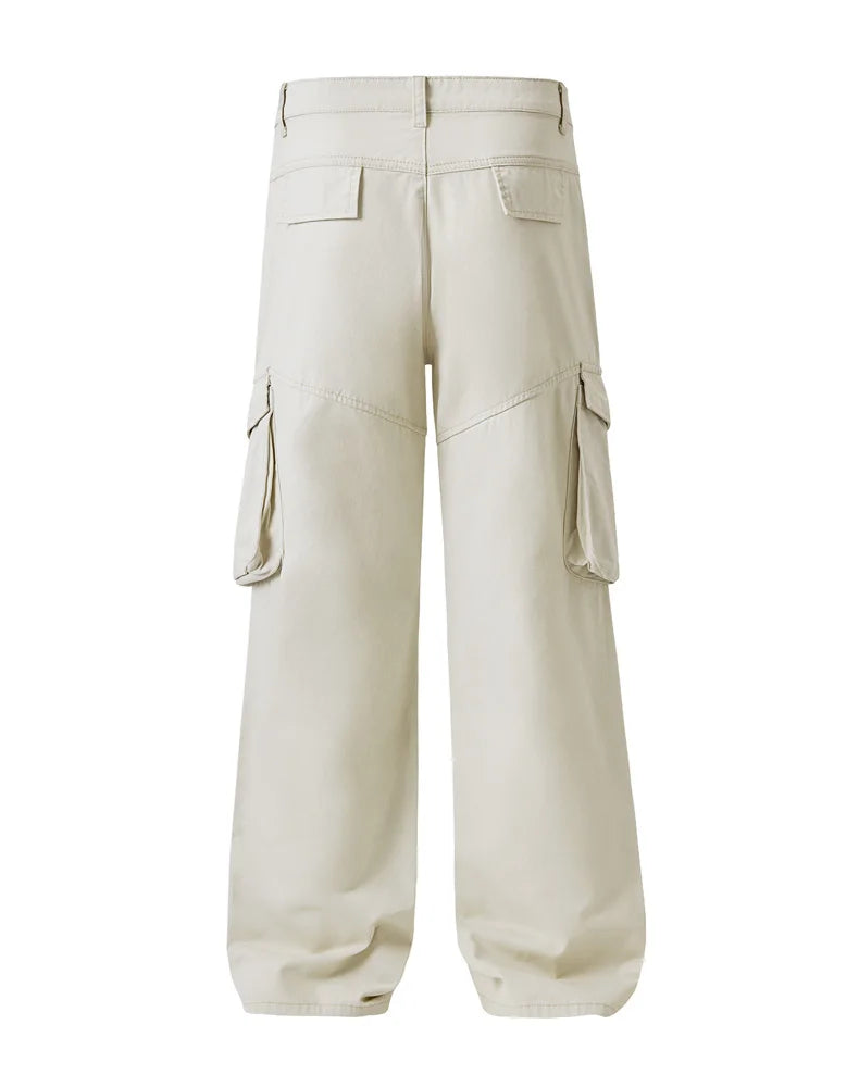 men multi pocket streetwear fashion loose casual plus size cargo pants women pure cotton hip hop y2k pants cityboy trousers unique cargo style 1799