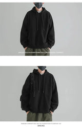 Tactical-inspired hoodie with futuristic darkwear elements