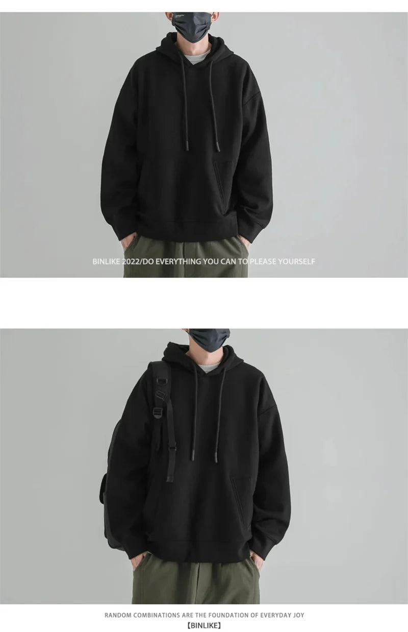 Tactical-inspired hoodie with futuristic darkwear elements