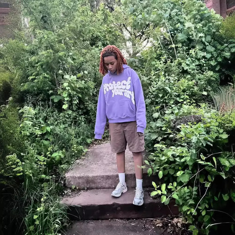 Y2k Pullover Print Pattern Long Sleeved Hoodie Hoodie Clothing Vintage Street Rap Trend Wear High Street