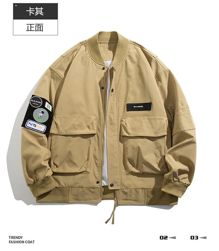 Double-Layer Urban Hoodie Jacket Modern Aesthetic